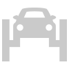 auto stiegler car on rack icon